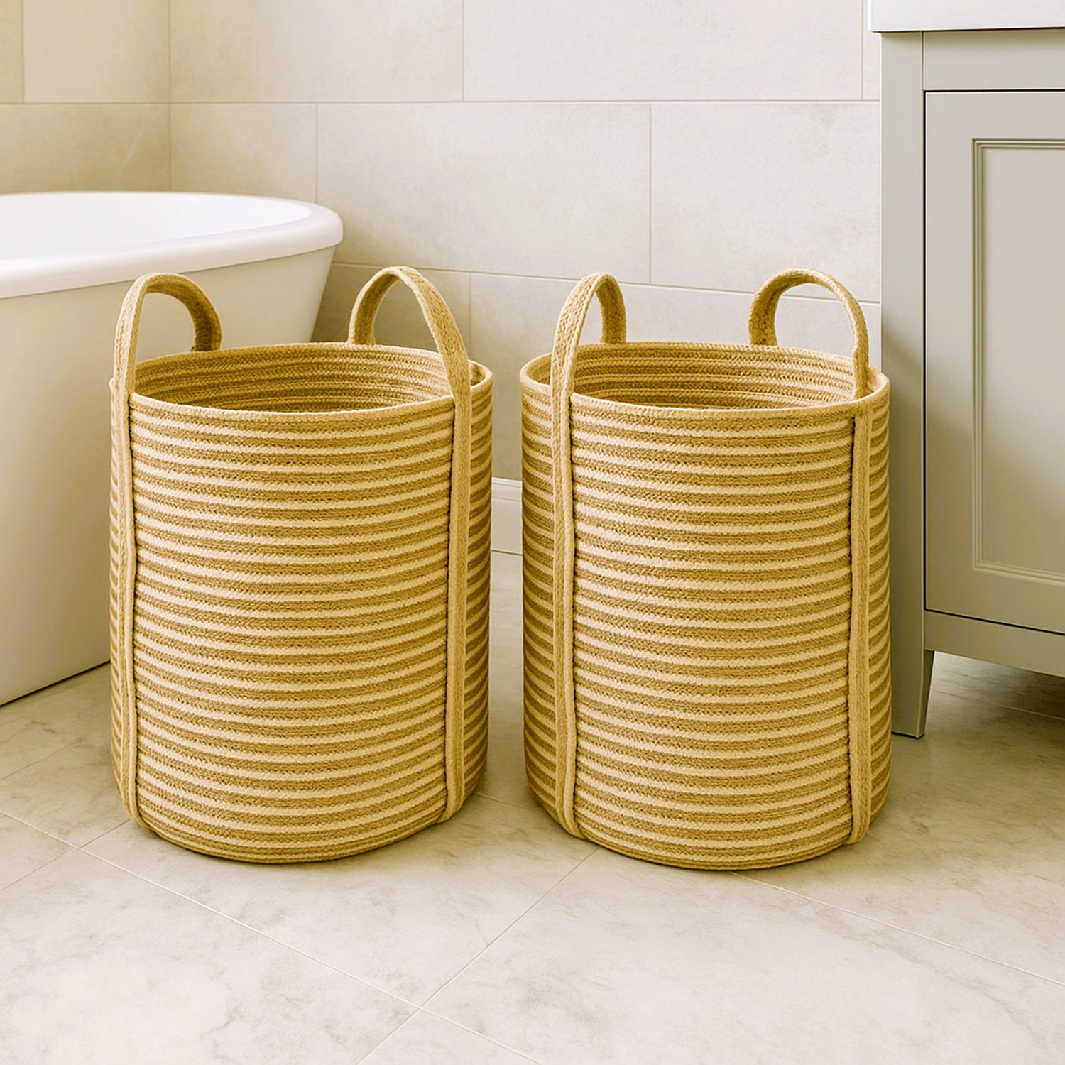 Jute Laundry Basket
