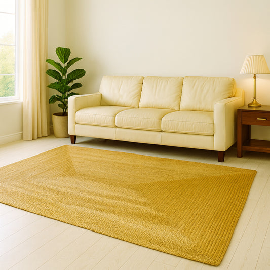 Natural Braided Jute Rug 170 x 240 cm