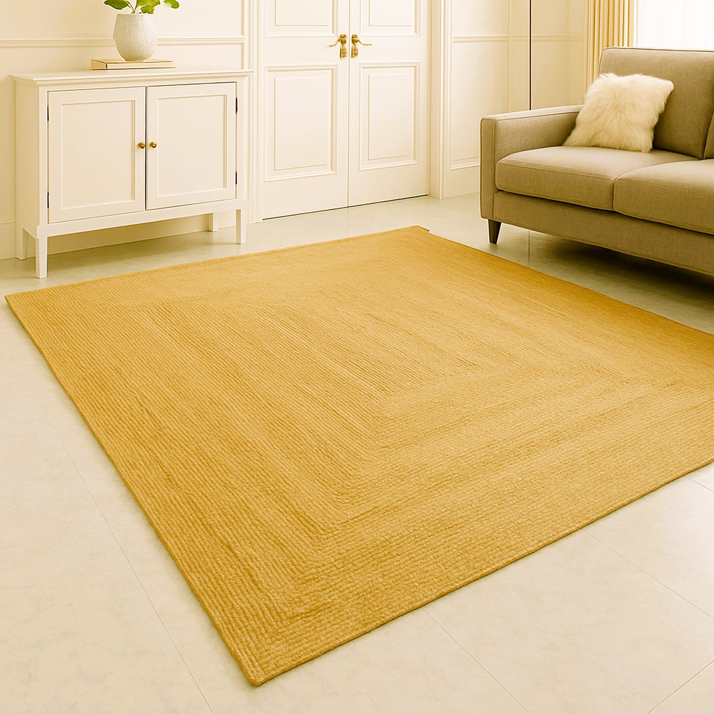 Natural Braided Jute Rug 200 x 300 cm