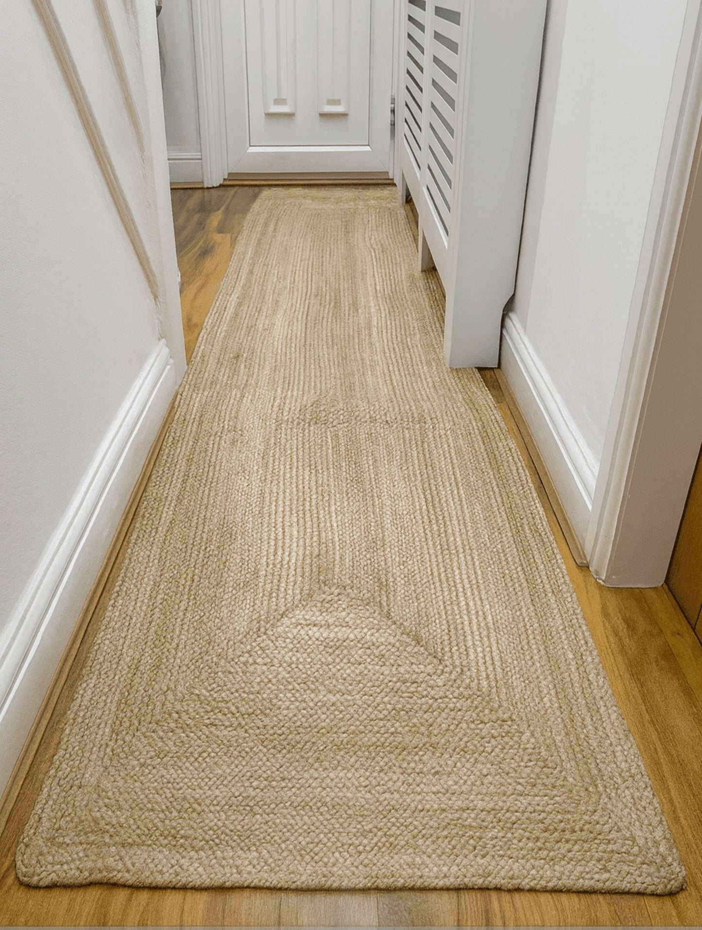 Golden Braided Jute Runner 80 x 300 cm - Just Jute